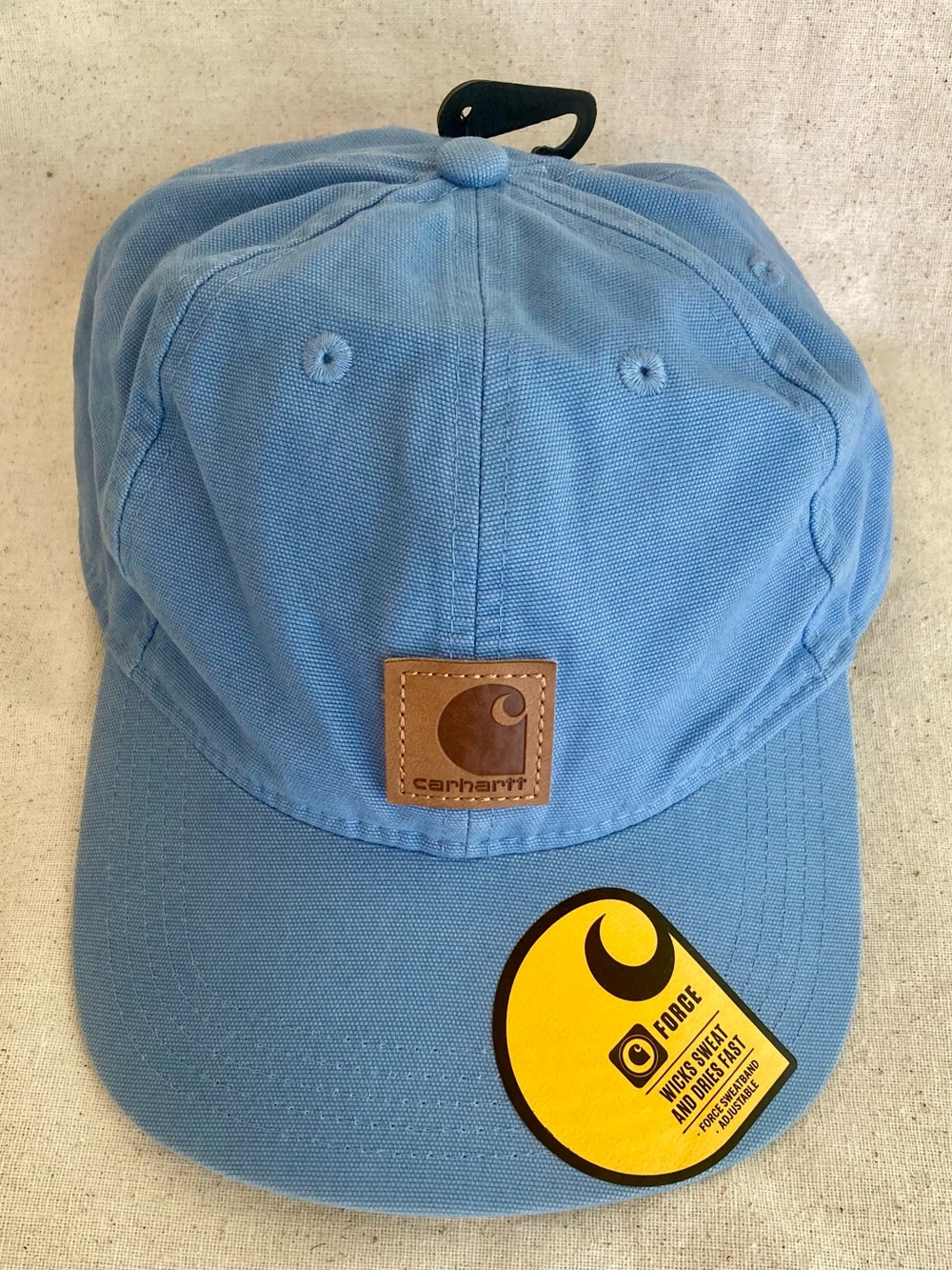 NWT - Carhartt Canvas Adjustable Hat, Blue, Unisex, one Size